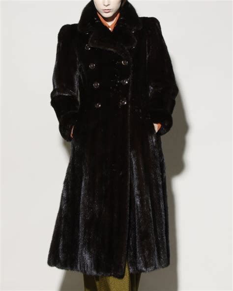 ysl mink coat|Yves Saint Laurent Mink Fur Coat .